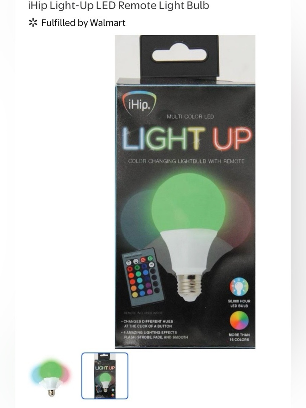 h.i.p. Multi-Color LED Bulb - Green Highlight - Picture 2 of 11